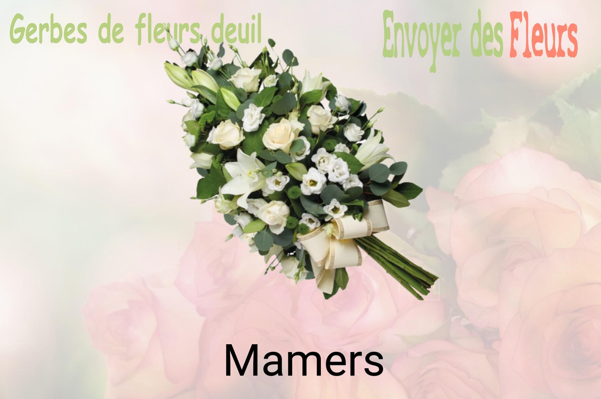 Gerbe de fleurs de deuil livrée à Mamers